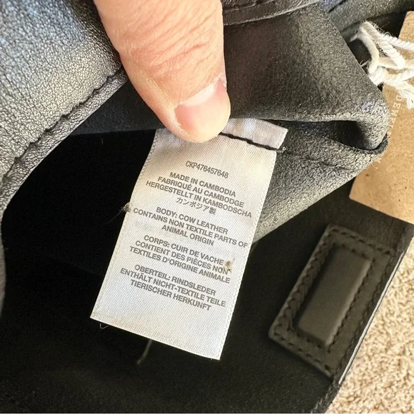 NWT Madewell Women’s The Essential Mini Bucket Tote Bag Crossbody Leather Black - Picture 13 of 16